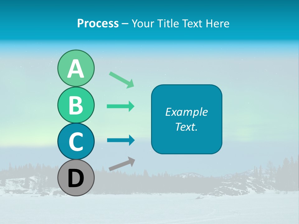 Night Luminosity Aurora Borealis PowerPoint Template