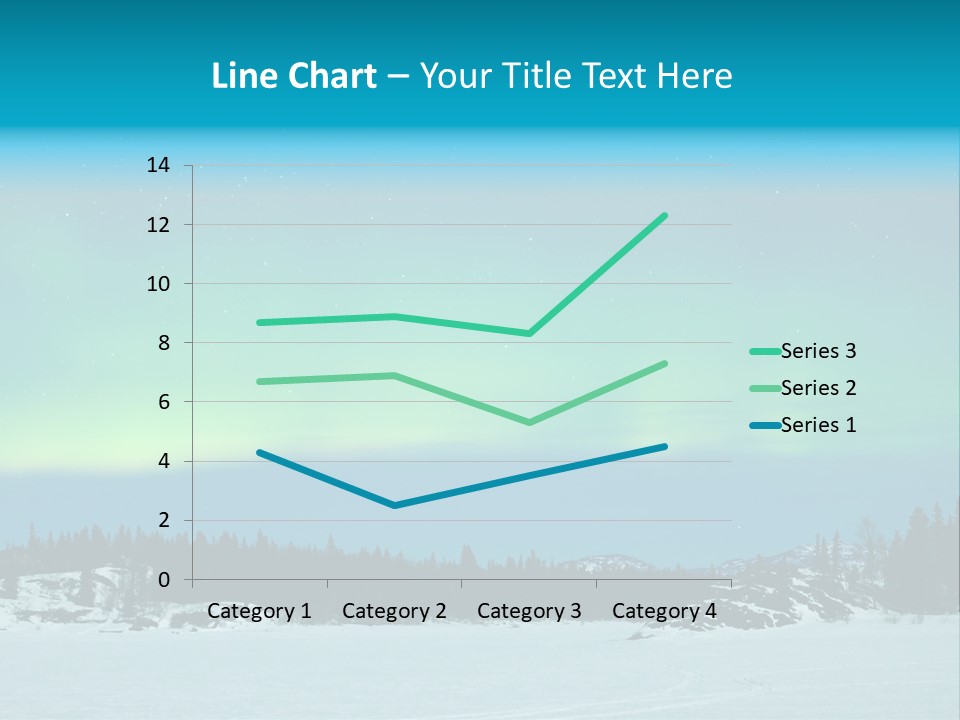 Night Luminosity Aurora Borealis PowerPoint Template