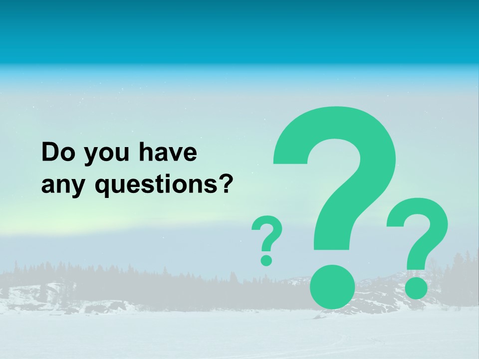 Night Luminosity Aurora Borealis PowerPoint Template