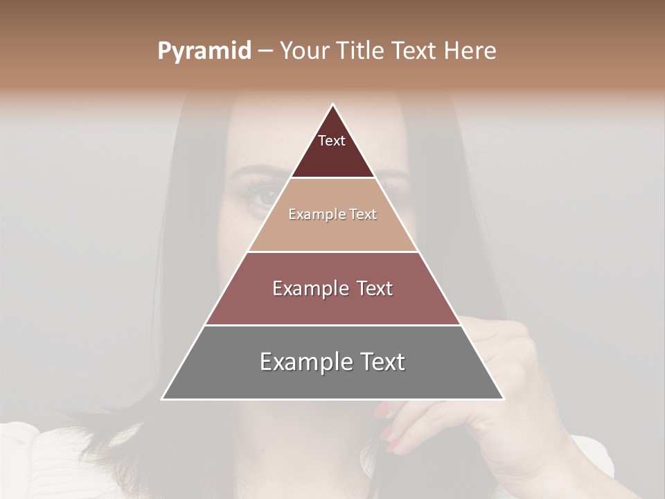 A Woman Holding Up A Piece Of Paper To Her Mouth PowerPoint Template