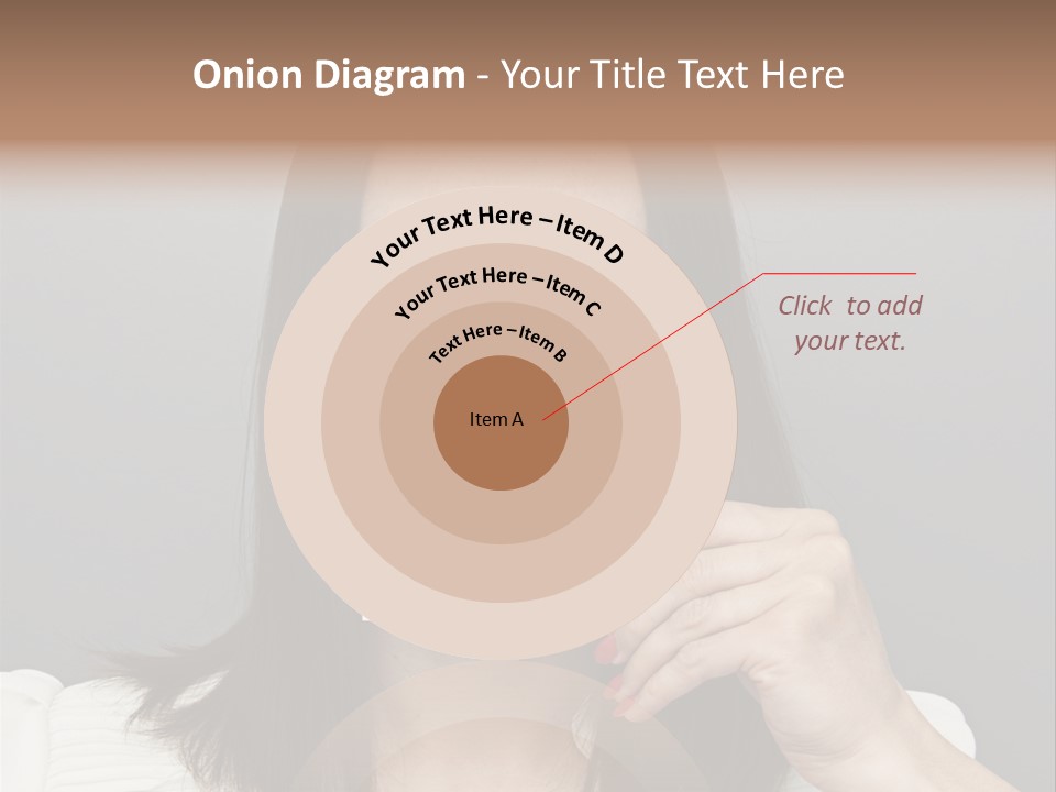 A Woman Holding Up A Piece Of Paper To Her Mouth PowerPoint Template