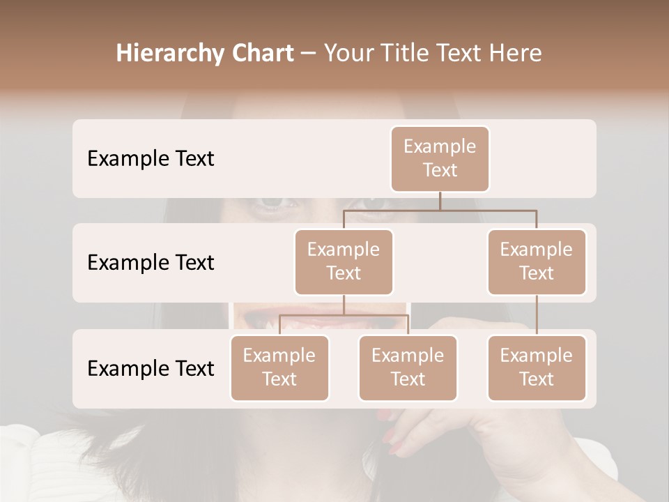 A Woman Holding Up A Piece Of Paper To Her Mouth PowerPoint Template