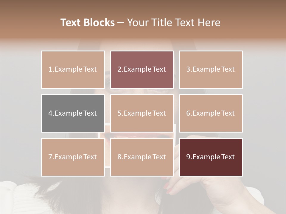 A Woman Holding Up A Piece Of Paper To Her Mouth PowerPoint Template