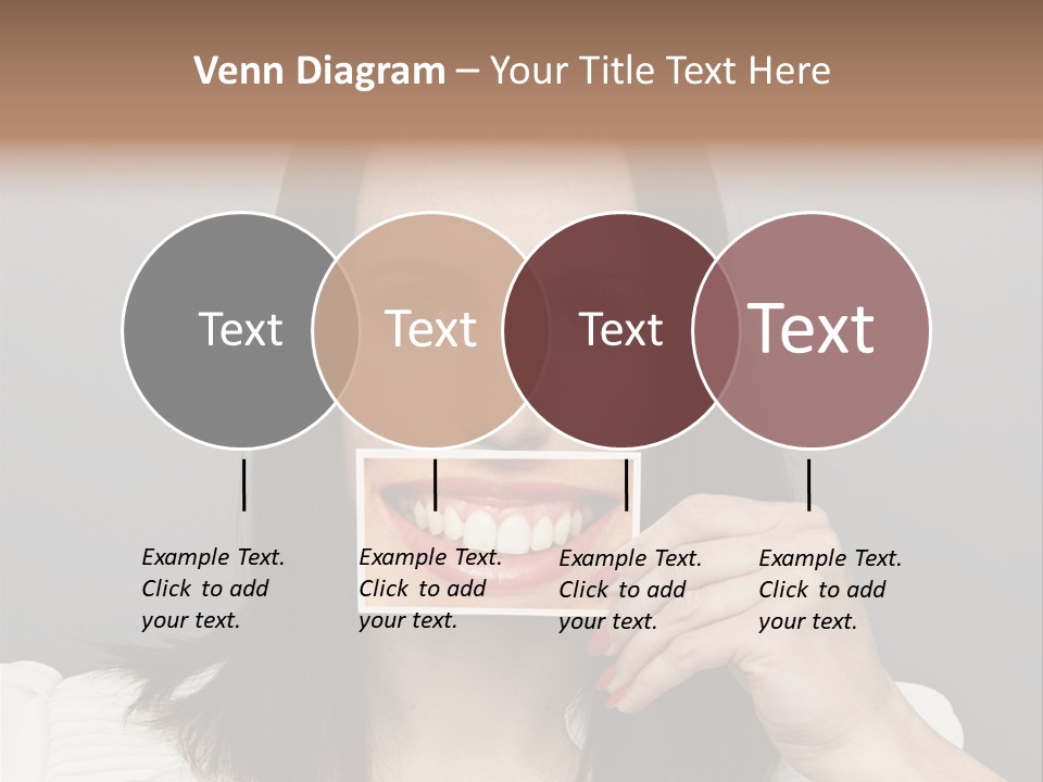 A Woman Holding Up A Piece Of Paper To Her Mouth PowerPoint Template