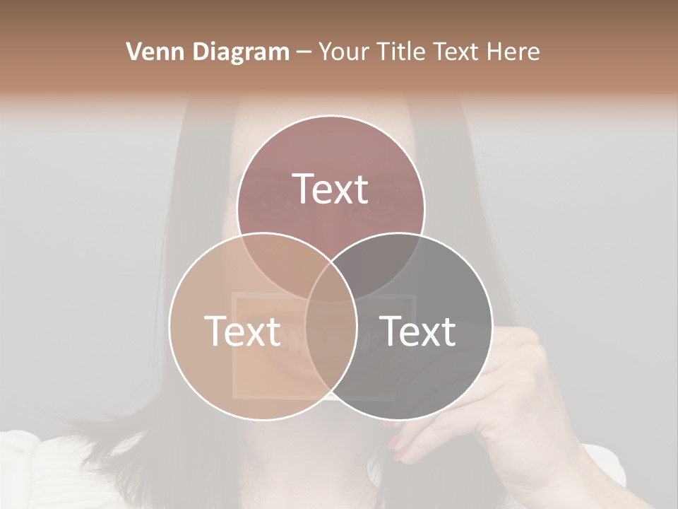 A Woman Holding Up A Piece Of Paper To Her Mouth PowerPoint Template