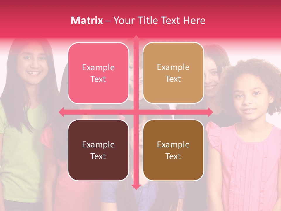 Black Female Copy Space PowerPoint Template