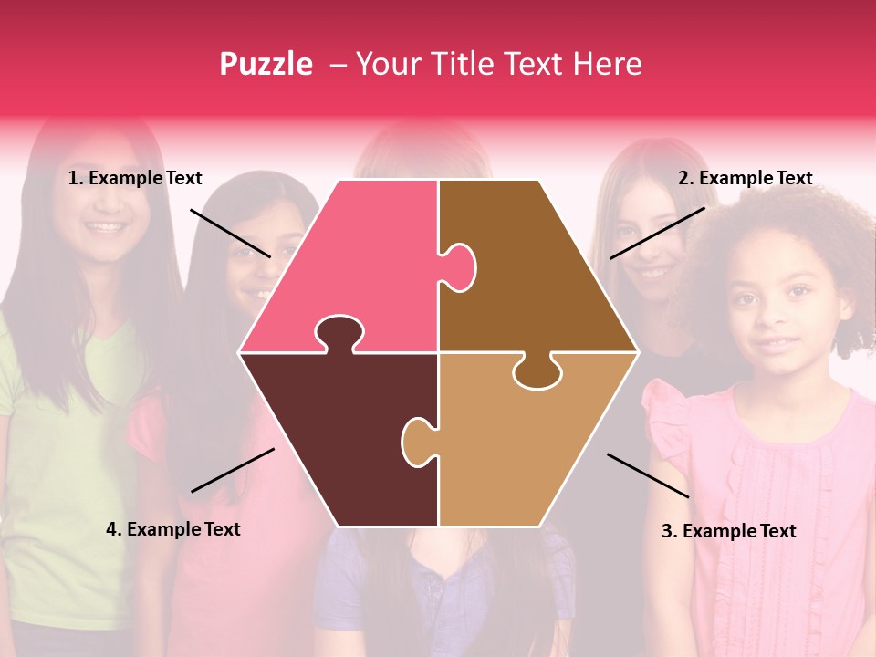 Black Female Copy Space PowerPoint Template