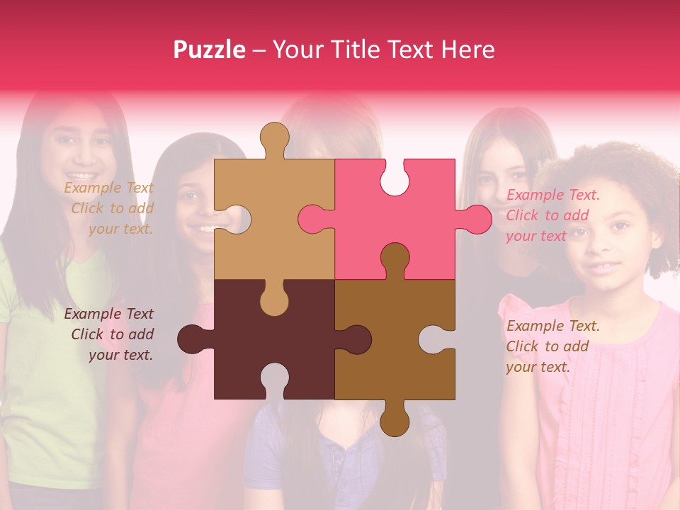 Black Female Copy Space PowerPoint Template
