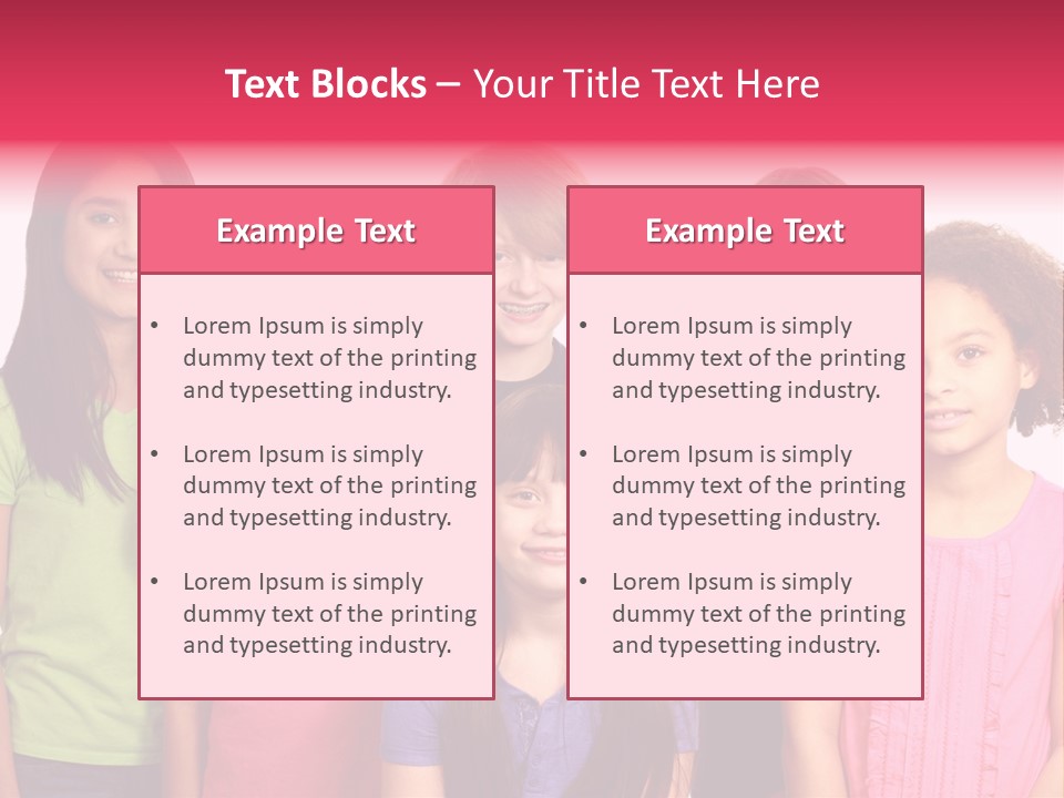 Black Female Copy Space PowerPoint Template