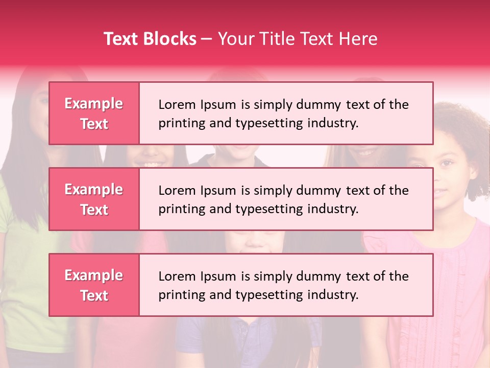 Black Female Copy Space PowerPoint Template