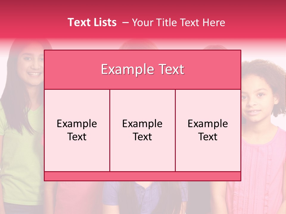 Black Female Copy Space PowerPoint Template