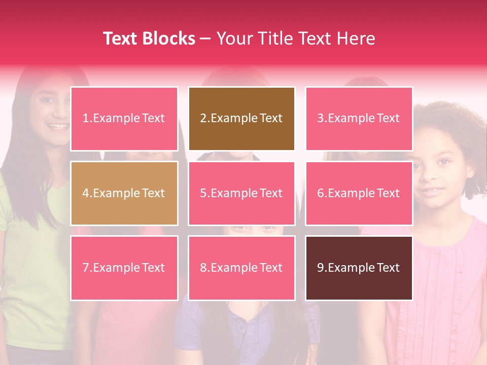 Black Female Copy Space PowerPoint Template