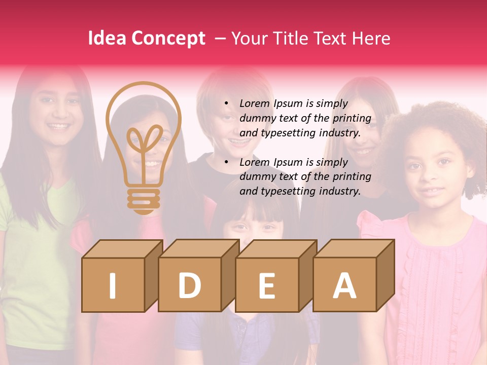 Black Female Copy Space PowerPoint Template