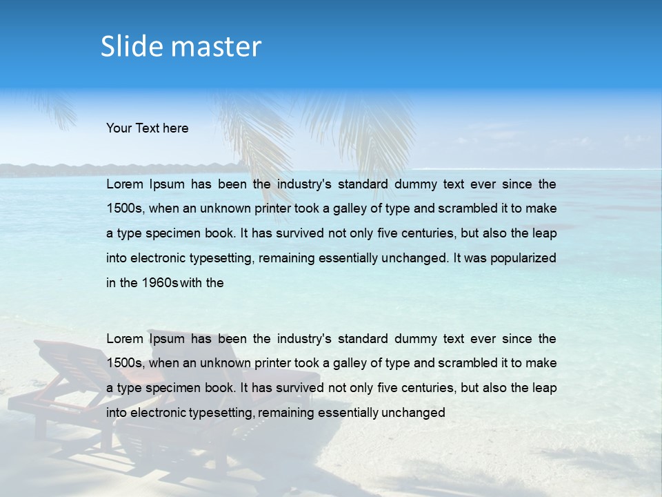 Tranquil Coast Canvas PowerPoint Template