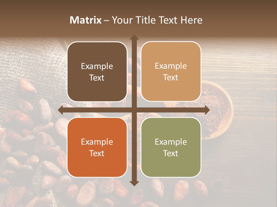 Close Dry Burlap PowerPoint Template