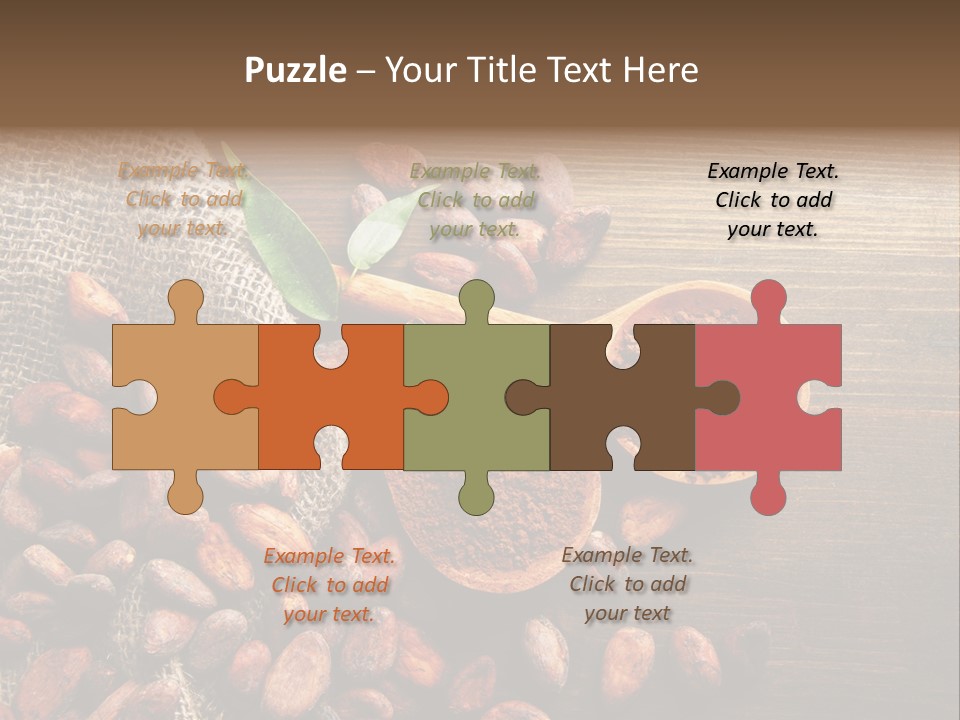 Close Dry Burlap PowerPoint Template