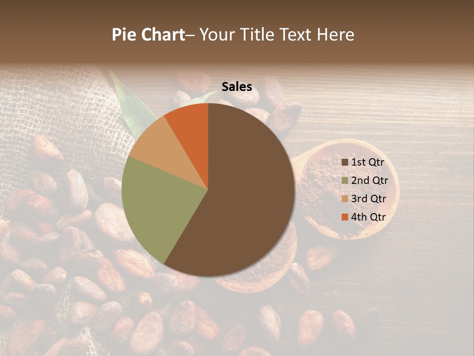 Close Dry Burlap PowerPoint Template