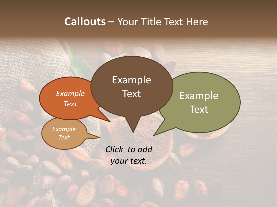 Close Dry Burlap PowerPoint Template