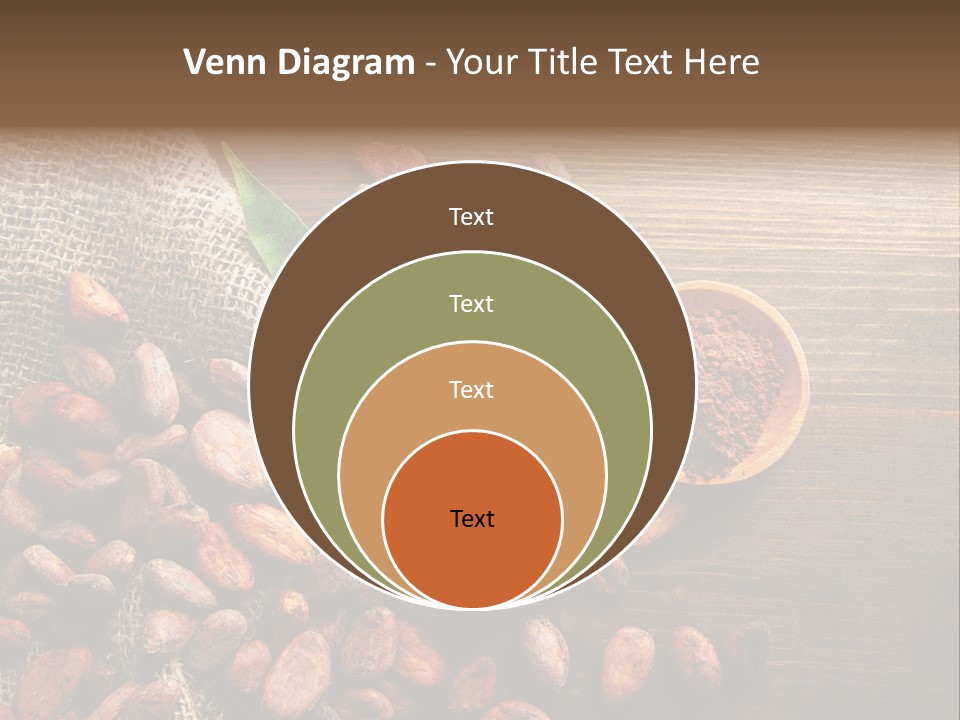 Close Dry Burlap PowerPoint Template