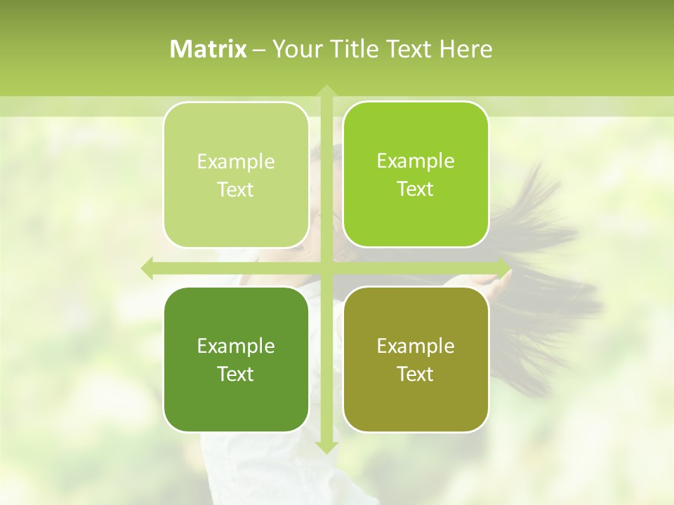 Adult Brunette Air PowerPoint Template