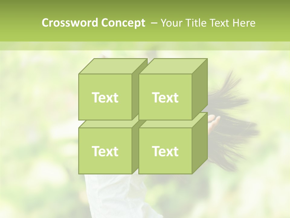 Adult Brunette Air PowerPoint Template