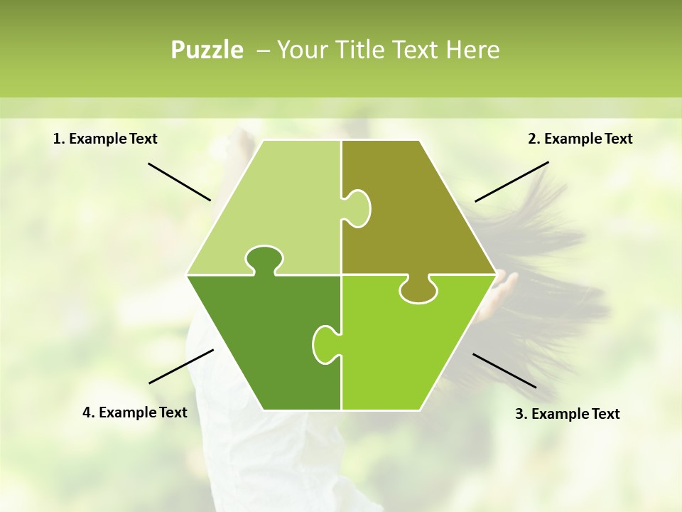 Adult Brunette Air PowerPoint Template