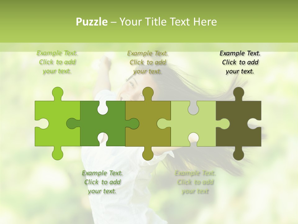 Adult Brunette Air PowerPoint Template