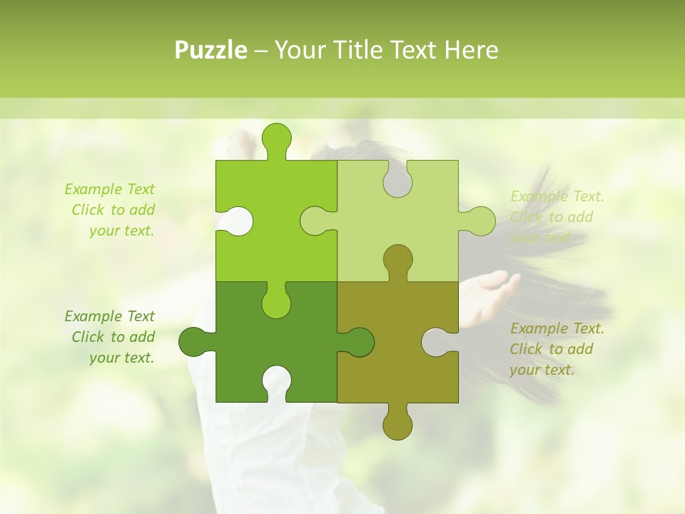 Adult Brunette Air PowerPoint Template