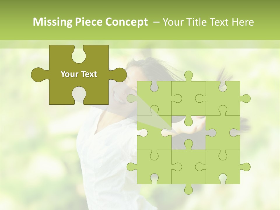 Adult Brunette Air PowerPoint Template