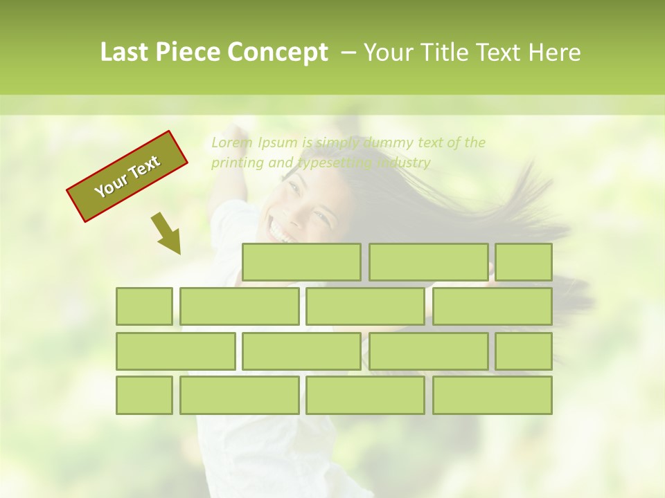 Adult Brunette Air PowerPoint Template