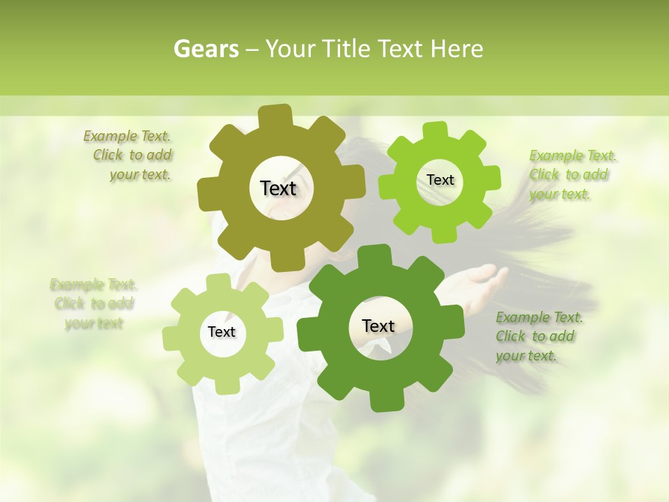 Adult Brunette Air PowerPoint Template