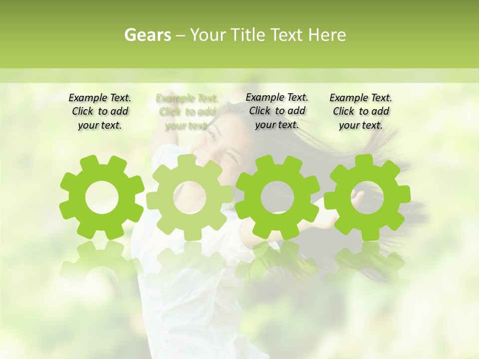 Adult Brunette Air PowerPoint Template