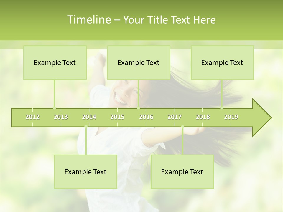 Adult Brunette Air PowerPoint Template