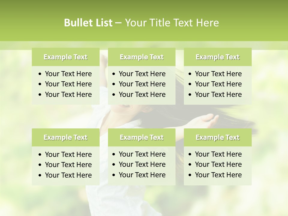 Adult Brunette Air PowerPoint Template