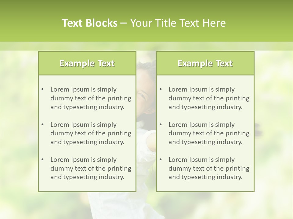 Adult Brunette Air PowerPoint Template