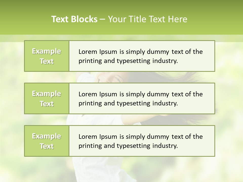 Adult Brunette Air PowerPoint Template