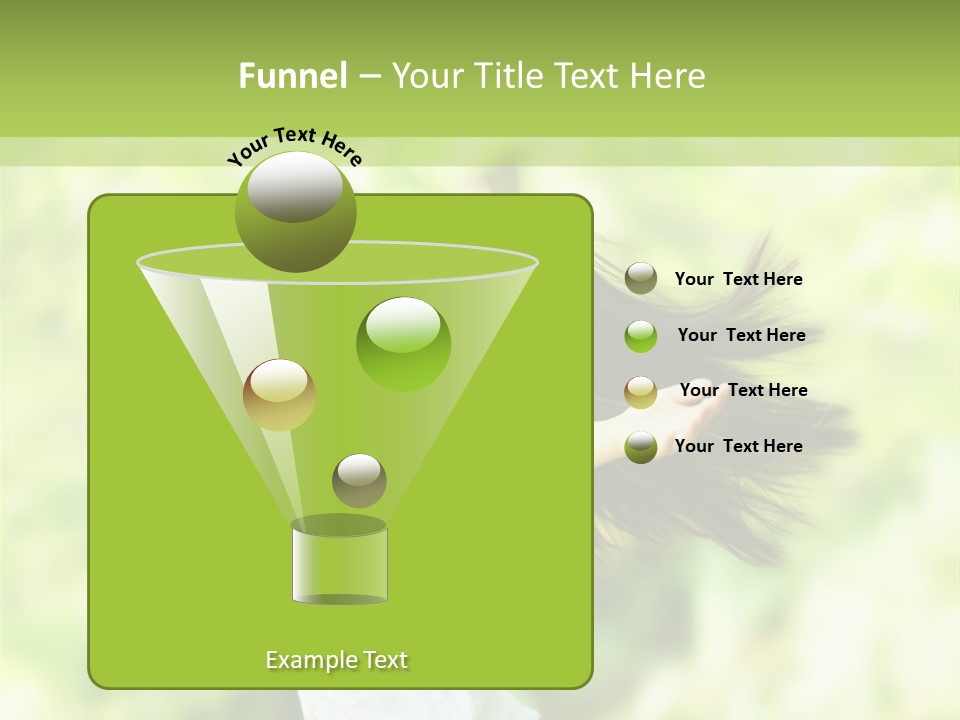 Adult Brunette Air PowerPoint Template