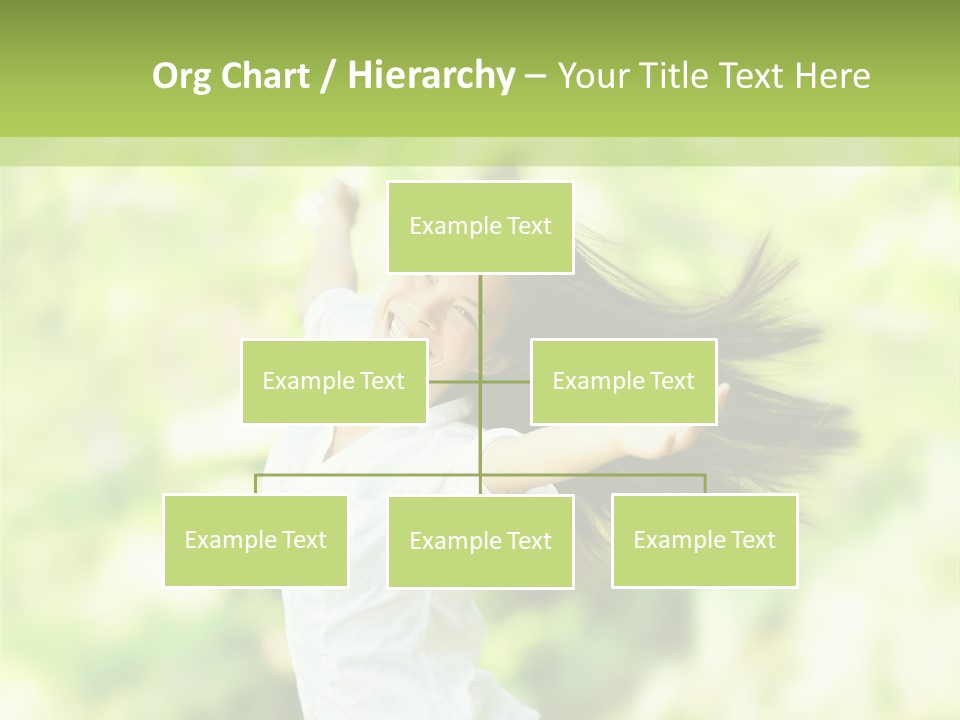 Adult Brunette Air PowerPoint Template