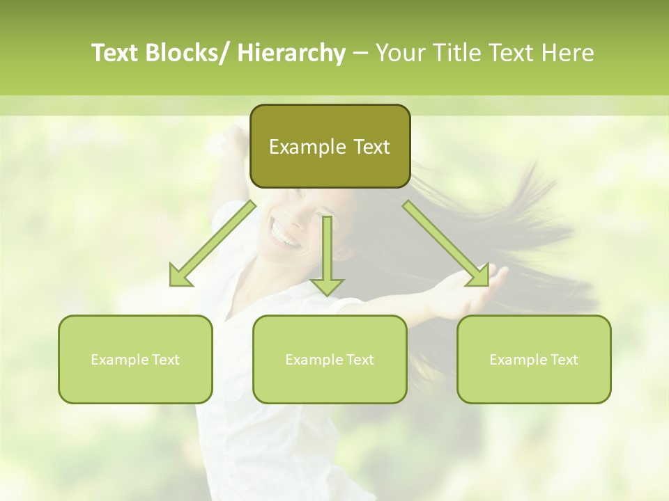 Adult Brunette Air PowerPoint Template