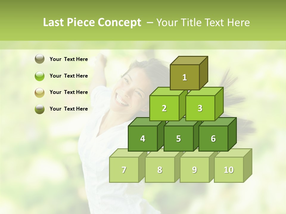 Adult Brunette Air PowerPoint Template