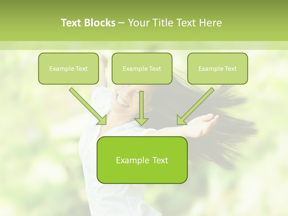 Adult Brunette Air PowerPoint Template