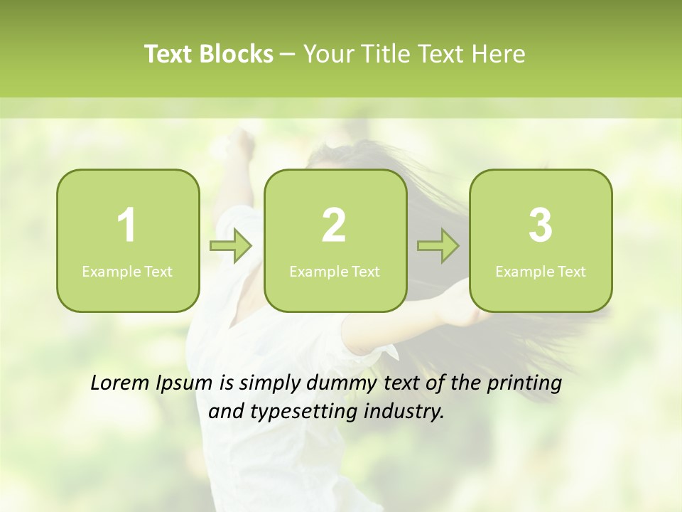 Adult Brunette Air PowerPoint Template