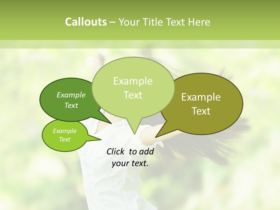 Adult Brunette Air PowerPoint Template