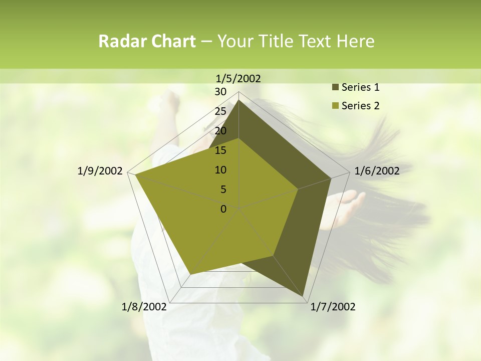 Adult Brunette Air PowerPoint Template