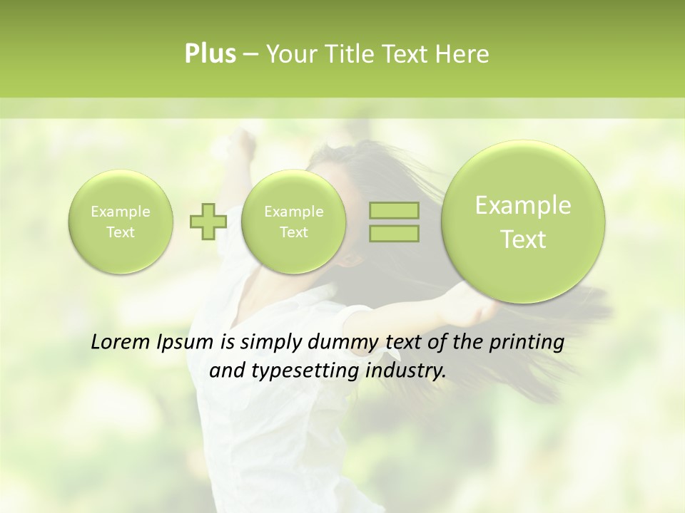 Adult Brunette Air PowerPoint Template