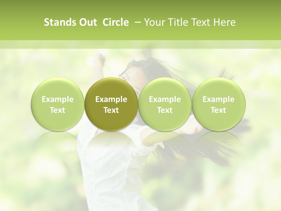 Adult Brunette Air PowerPoint Template