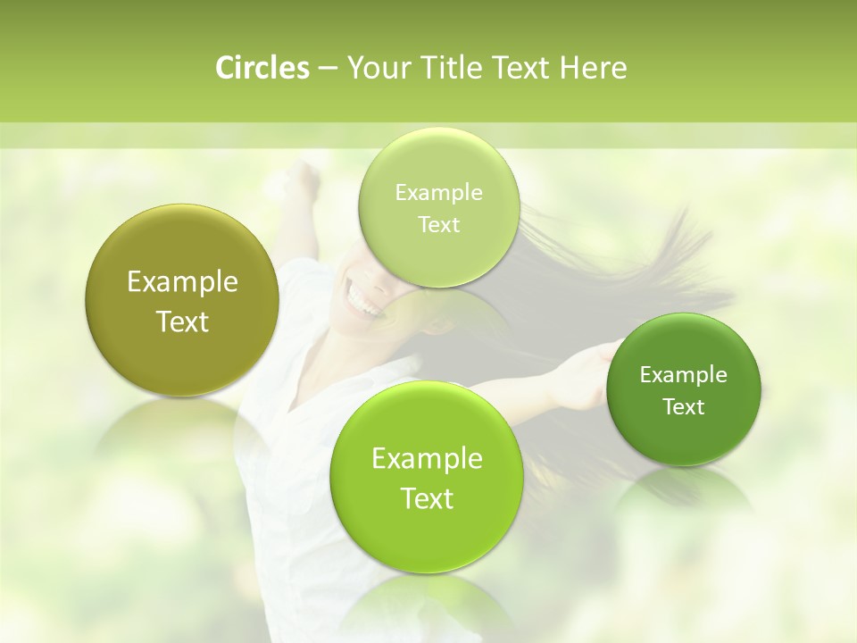 Adult Brunette Air PowerPoint Template