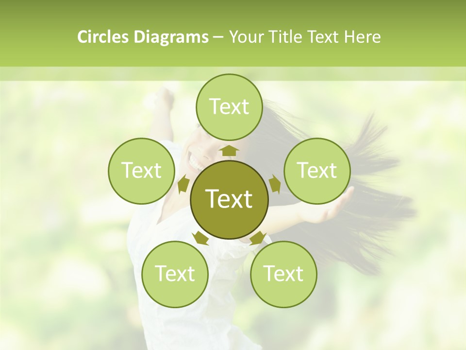 Adult Brunette Air PowerPoint Template