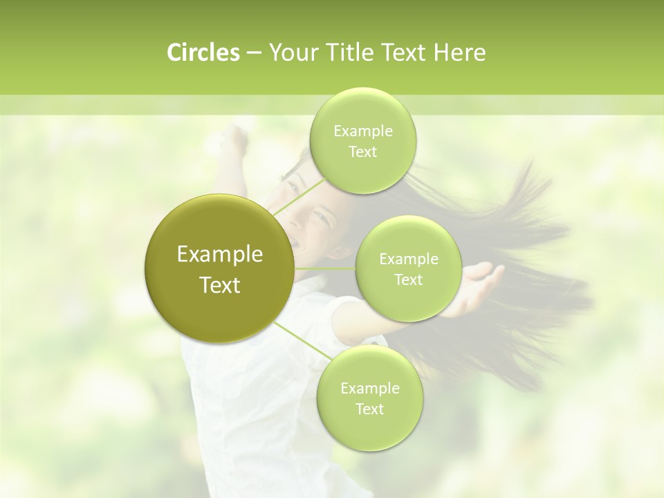 Adult Brunette Air PowerPoint Template