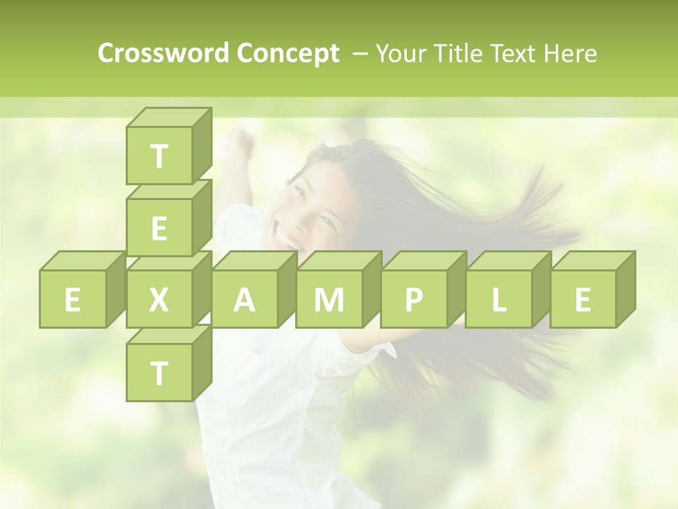 Adult Brunette Air PowerPoint Template